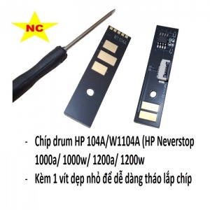 Chíp drum HP 104a, W1104A dùng cho máy in Neverstop laser 1000a, 1000w, 1200a, 1200w